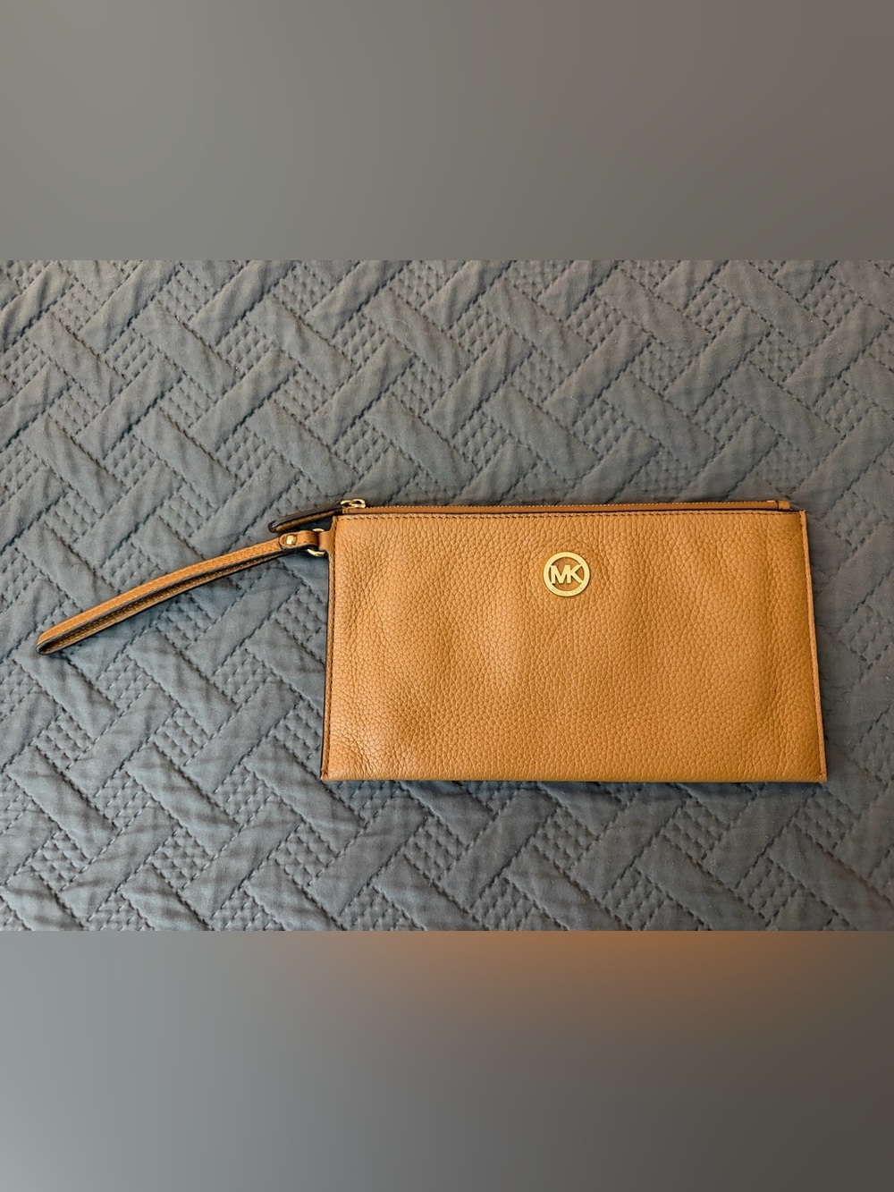 Michael Kors Tan Leather Wristlet